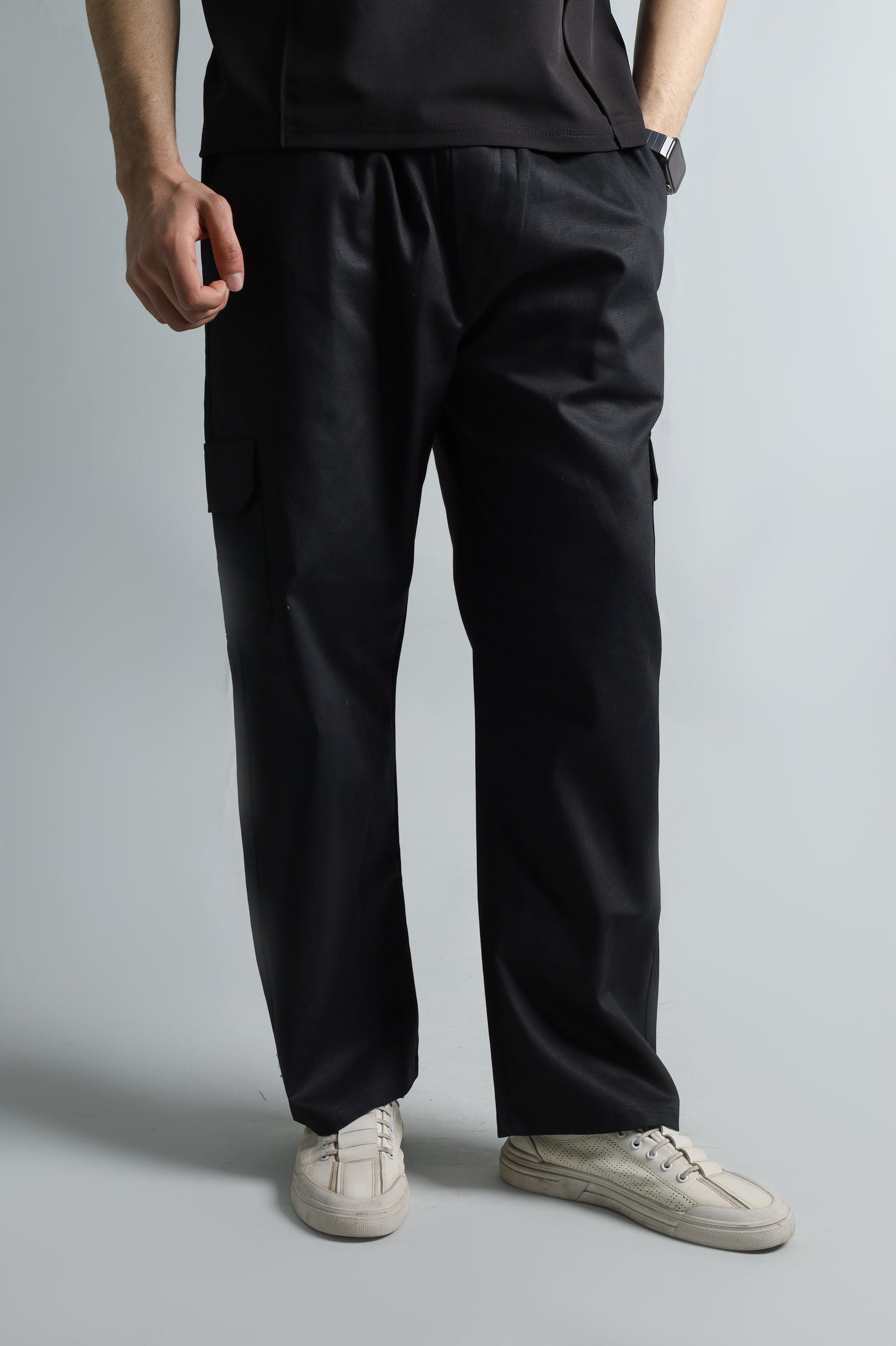 Straight Fit Cargo | Black
