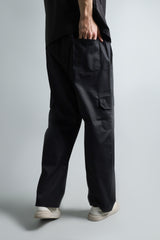 Straight Fit Cargo | Black