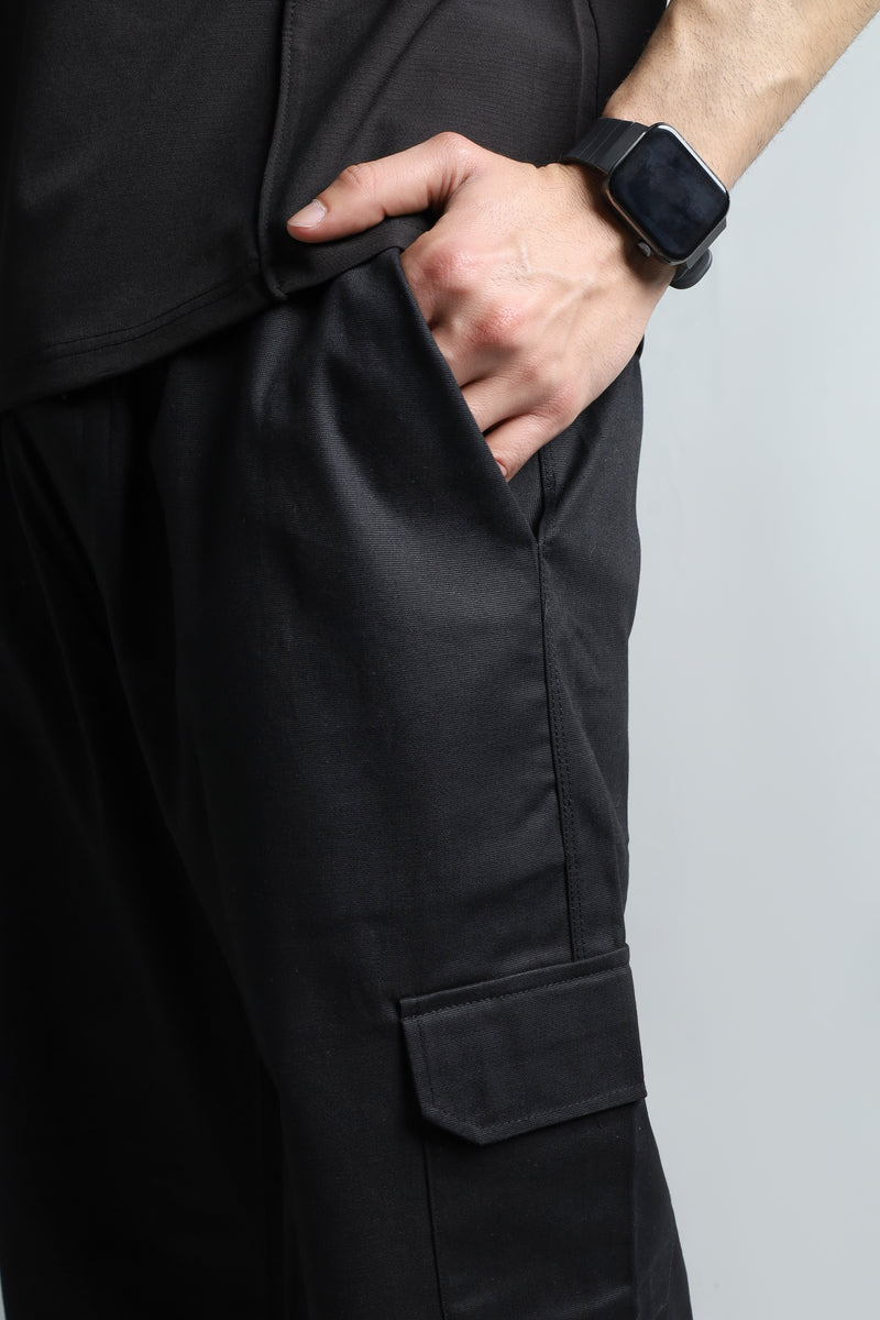 Straight Fit Cargo | Black